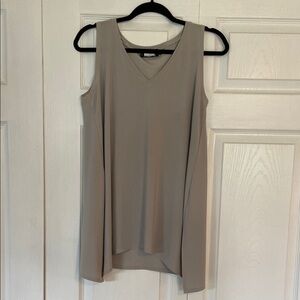 Sympli Women's Sleeveless Blouse - Taupe